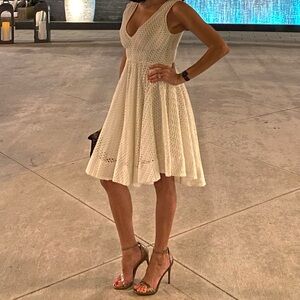 Sandro Bliss Lace Dress Size 2 White